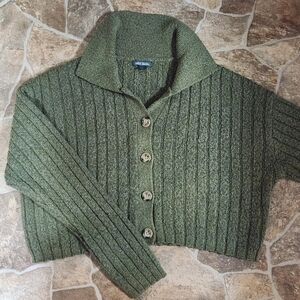 Wild Fable Green Ribbed Sweater
